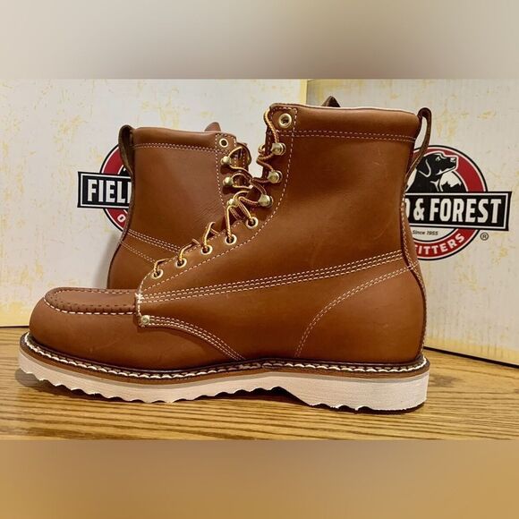 New Field & Forest Men’s 6" Lace-Up Work Boots Size 14 - Made in USA